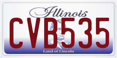 IL license plate CVB535