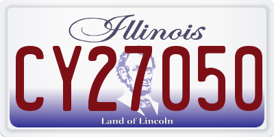 IL license plate CY27050