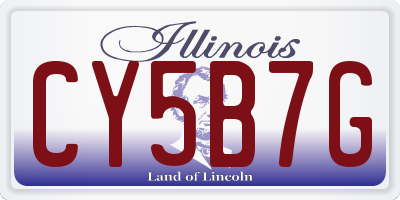 IL license plate CY5B7G