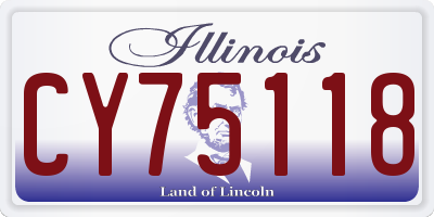 IL license plate CY75118