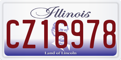 IL license plate CZ16978