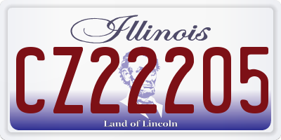 IL license plate CZ22205