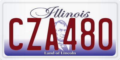 IL license plate CZA480