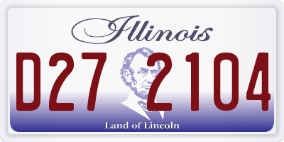 IL license plate D272104