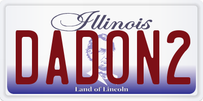 IL license plate DADON2