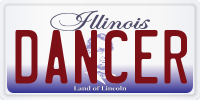 IL license plate DANCER