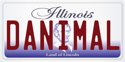 IL license plate DANIMAL