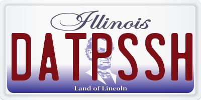 IL license plate DATPSSH