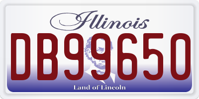 IL license plate DB99650