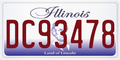 IL license plate DC93478