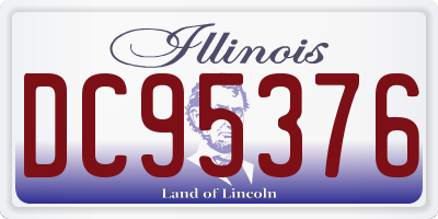 IL license plate DC95376