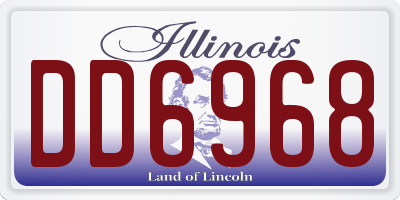 IL license plate DD6968