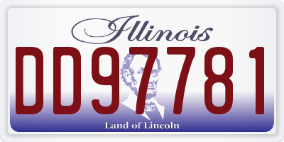 IL license plate DD97781