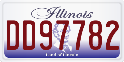 IL license plate DD97782