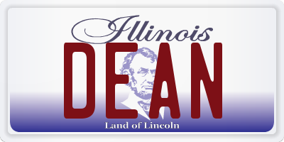 IL license plate DEAN