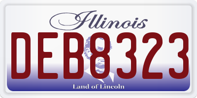 IL license plate DEB8323