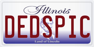 IL license plate DEDSPIC
