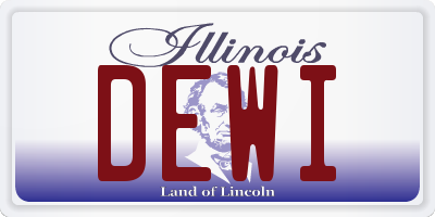 IL license plate DEWI