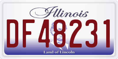 IL license plate DF48231