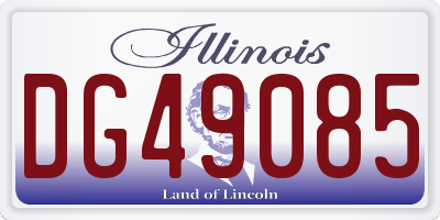 IL license plate DG49085