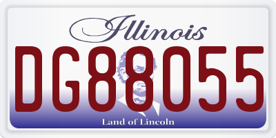 IL license plate DG88055