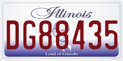 IL license plate DG88435