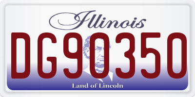 IL license plate DG90350