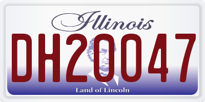 IL license plate DH20047