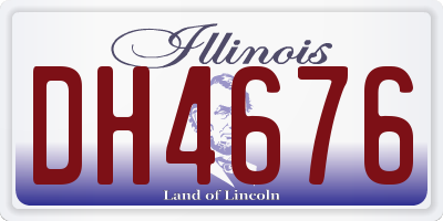 IL license plate DH4676