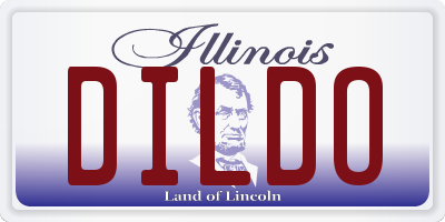 IL license plate DILDO