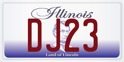 IL license plate DJ23