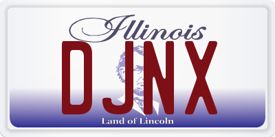 IL license plate DJNX