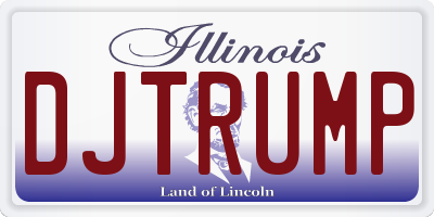 IL license plate DJTRUMP