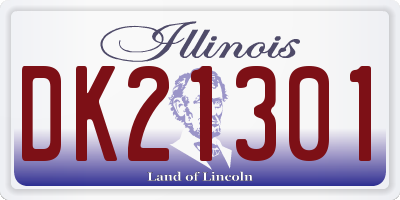 IL license plate DK21301