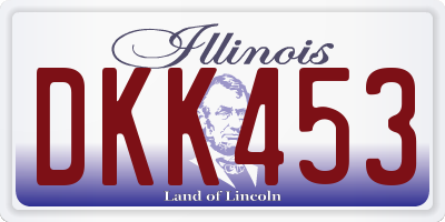 IL license plate DKK453