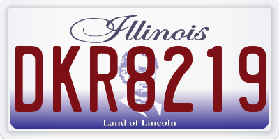 IL license plate DKR8219