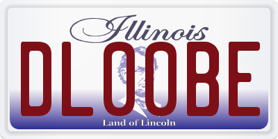 IL license plate DL00BE