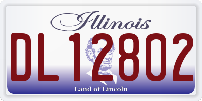IL license plate DL12802