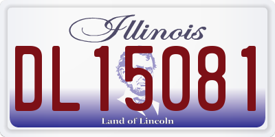 IL license plate DL15081