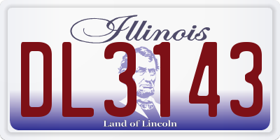 IL license plate DL3143