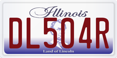 IL license plate DL504R