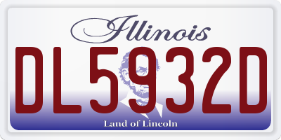 IL license plate DL5932D