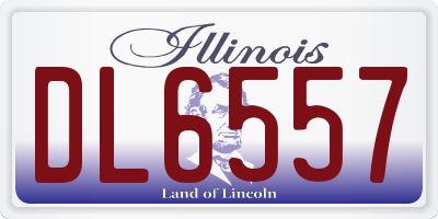 IL license plate DL6557