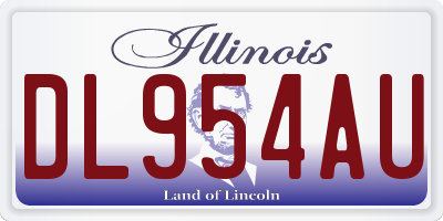 IL license plate DL954AU