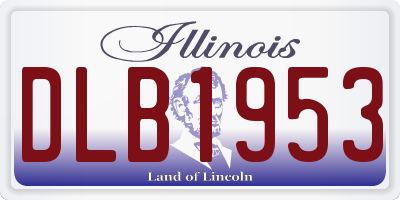 IL license plate DLB1953