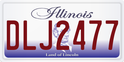 IL license plate DLJ2477