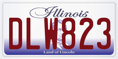 IL license plate DLW823