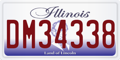 IL license plate DM34338