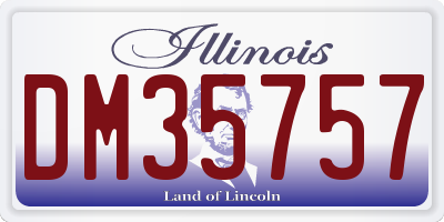 IL license plate DM35757