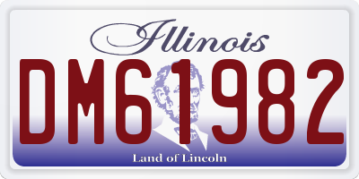 IL license plate DM61982